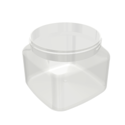 PET Firenze Square Jar - 16oz / 500ml 89-400