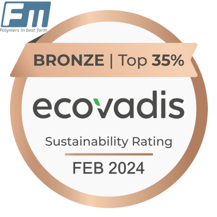 FM-Plast Awarded the Ecovadis Bronze Medal for sustainability!