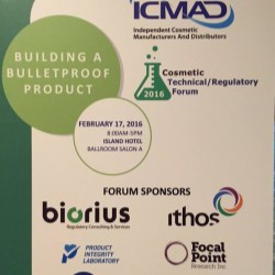 100+ Cosmetics Professionals Learn How to Build a Bulletproof Product @ICMADTalks