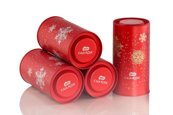 Circular metal boxes