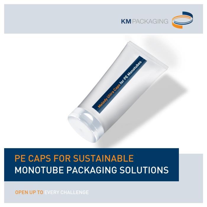 KM Packaging Presents: PE Caps for Sustainable Monotube Packaging Solutions