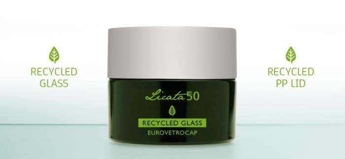 New Licata cosmetic jar contains over 75% PCR glass