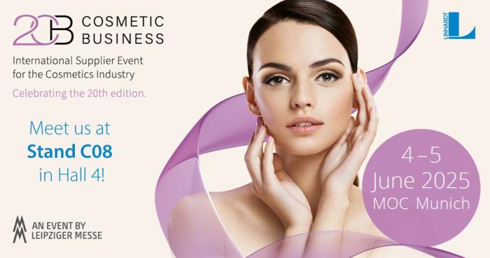 Celebrating the 20th Edition of CosmeticBusiness! LINHARDT Joins the Biggest Trade Fair for the Cosmetics Industry in Germany