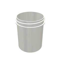 Simplicity Jar Plastic White