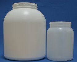 Large size plastic HDPE wide neck jars for sports nutrition products