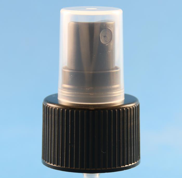 28mm 410 Black Ribbed Spray Pump 0.3ml Output