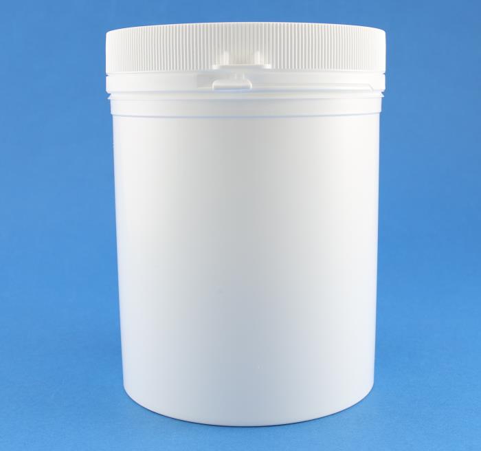 1000ml White Simplicity PP Tamper Evident Jar