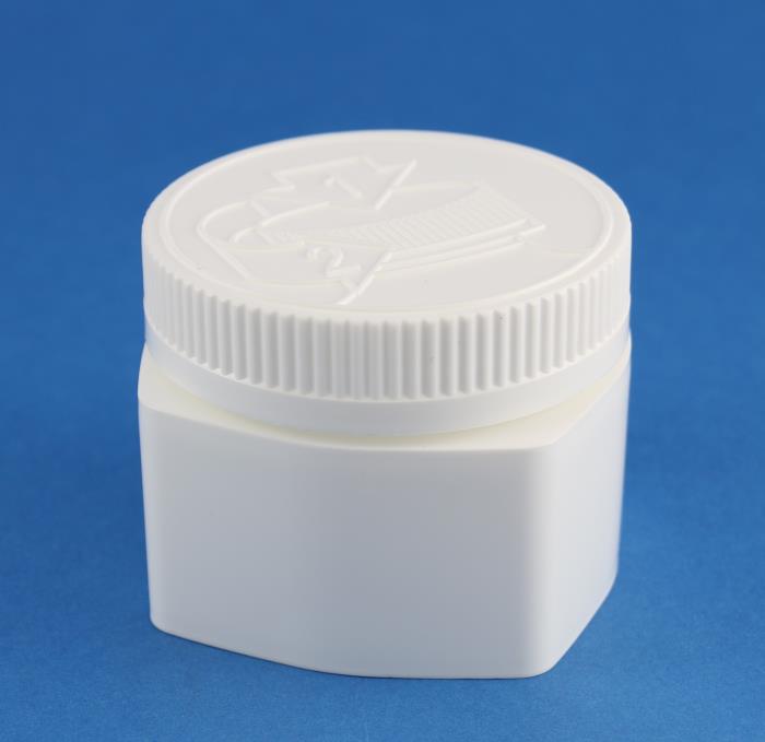 100ml Wide Neck Child-Resistant Square Polypropylene Jar with 63mm Neck