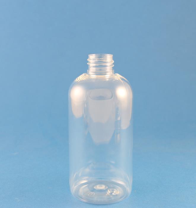250ml Boston Round Bottle PET 24mm Neck