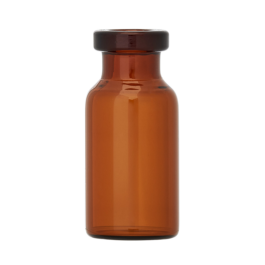 2R Amber Glass Type 1 Tubular Injection Vial