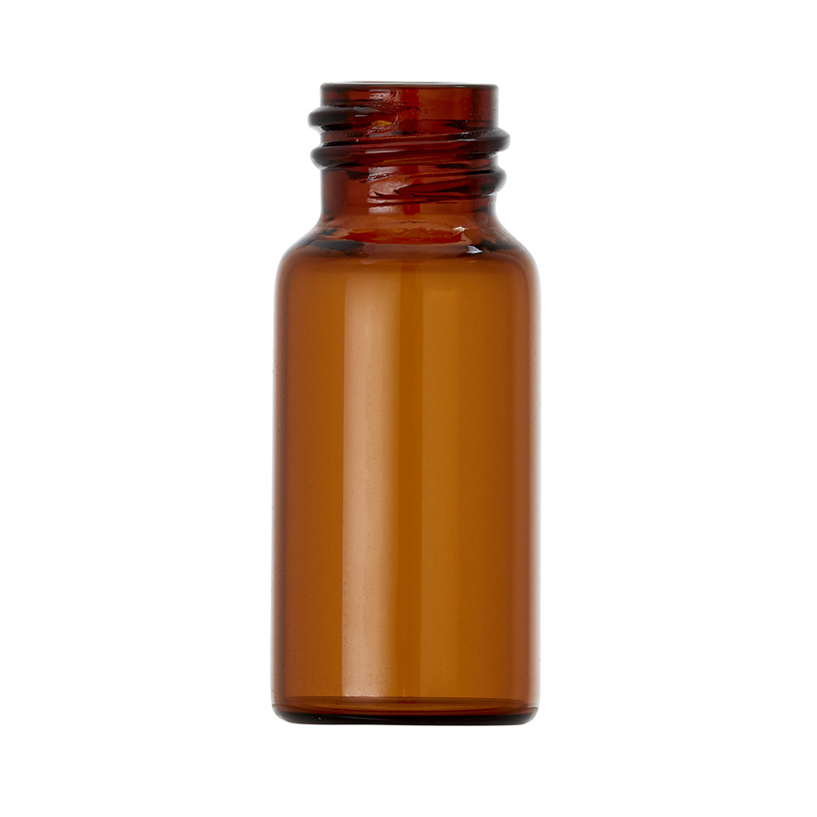 5ml Dark Amber Glass Tubular Vial with Screw Neck