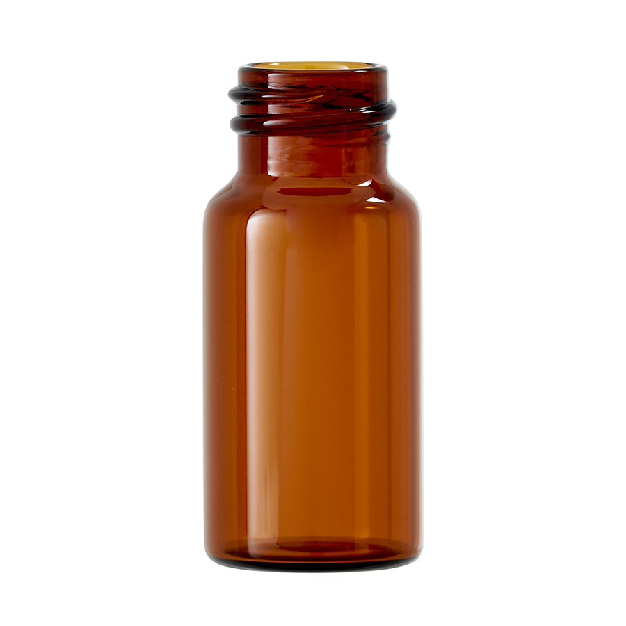 5ml Dark Amber Glass Type 1 Tubular Vial with 14mm Screw Neck
