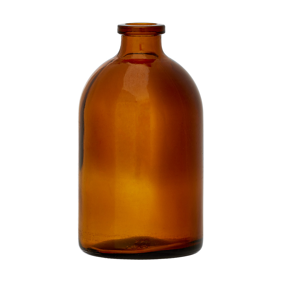 100ml Amber Type 3 Injection Vial