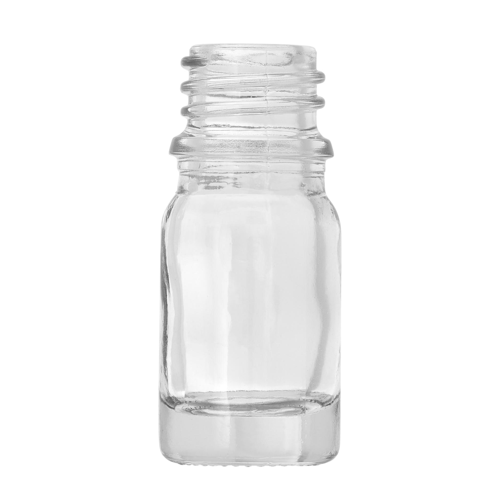 5ml Clear Glass Dropper Bottle with 18mm Neck