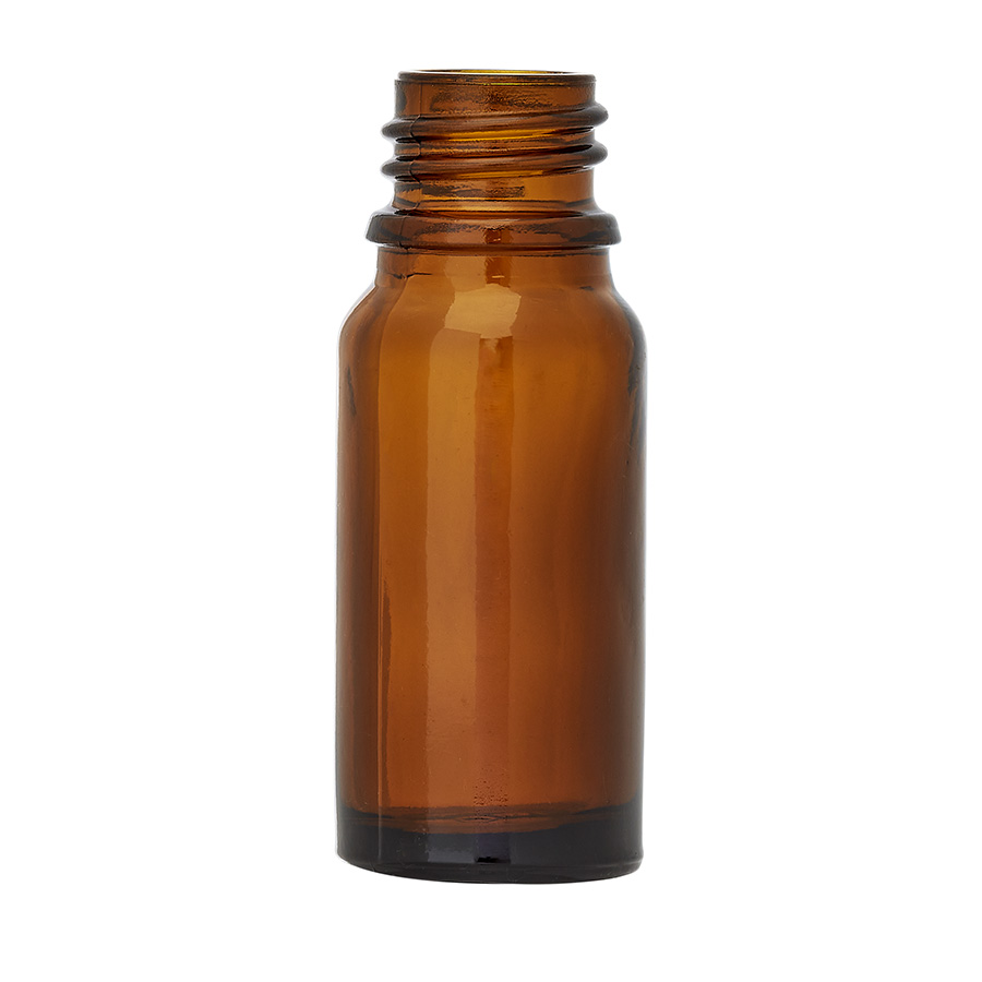 10ml Amber Glass Dropper Bottle with 18mm Neck