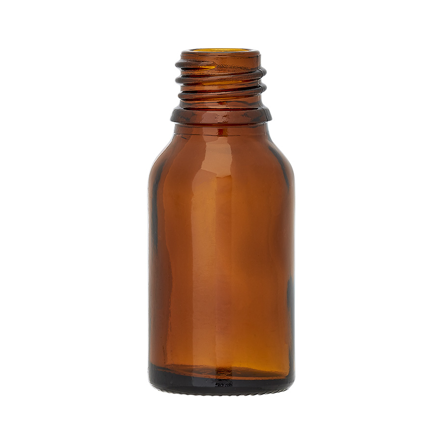 15ml Amber Glass Dropper Bottle with 18mm Neck