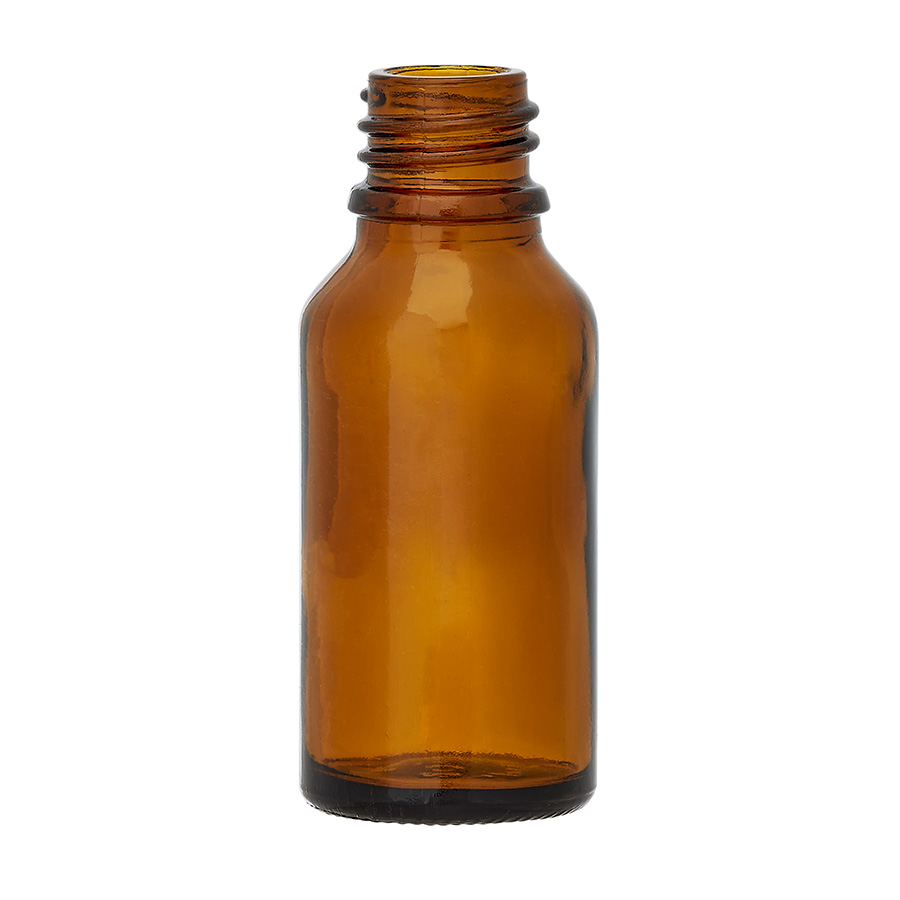 20ml Amber Glass Dropper Bottle with 18mm Neck