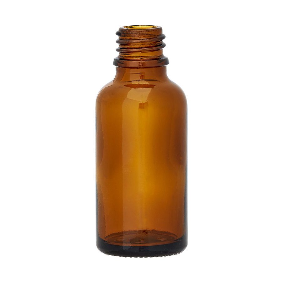 30ml Amber Glass Dropper Bottle with 18mm Neck