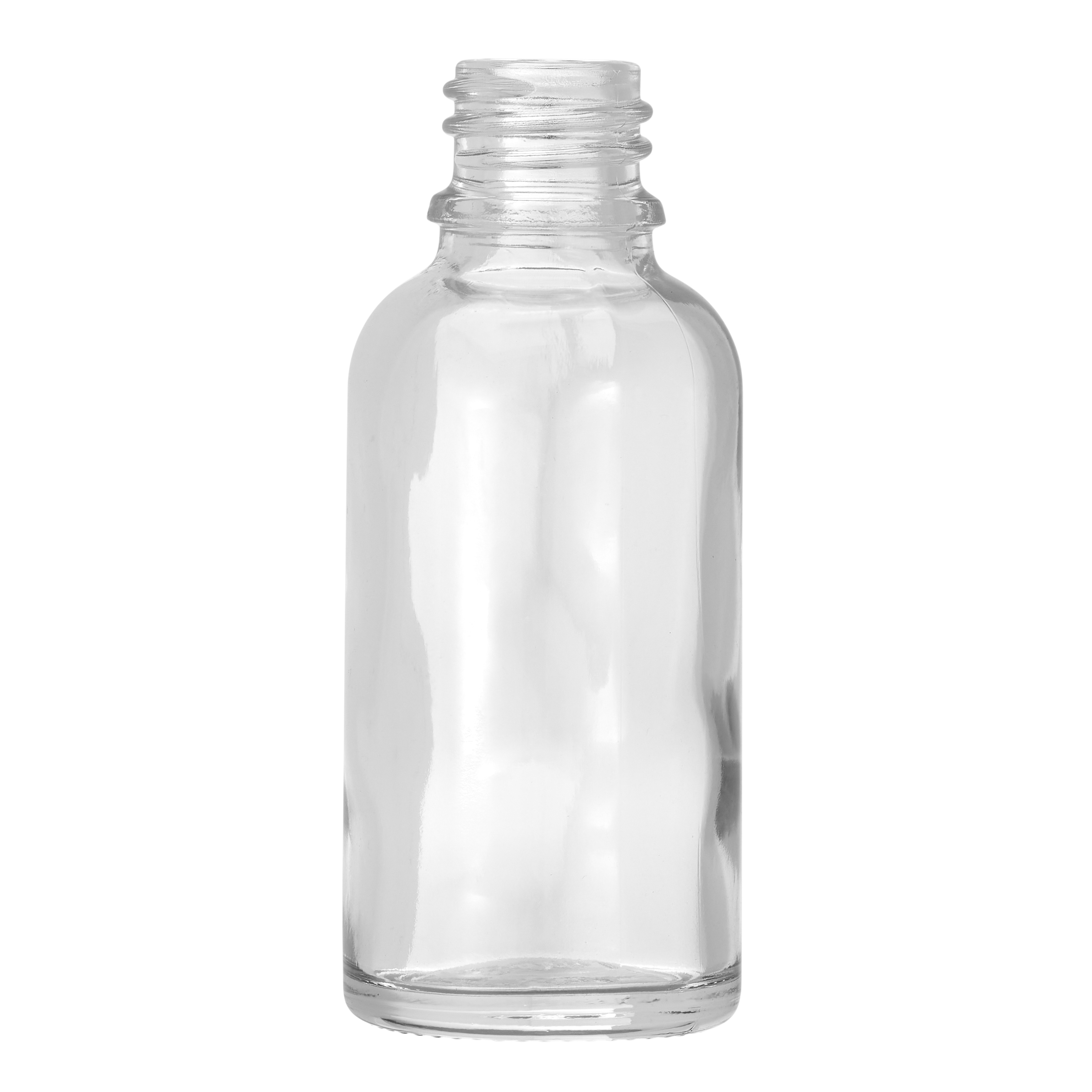 30ml Clear Glass Dropper Bottle with 18mm Neck