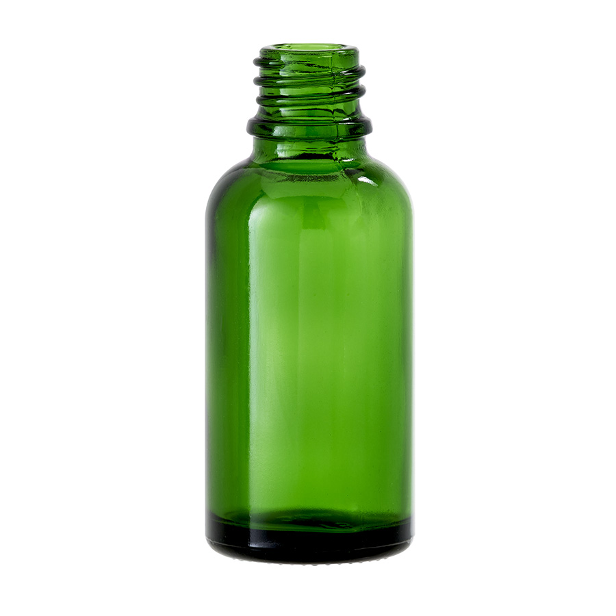 30ml Green Glass Dropper Bottle with 18mm Neck