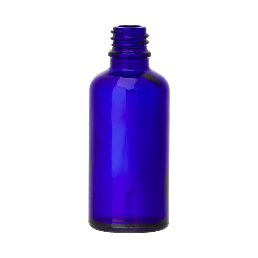 50ml Cobalt Blue Glass Dropper Bottle with 18mm Neck