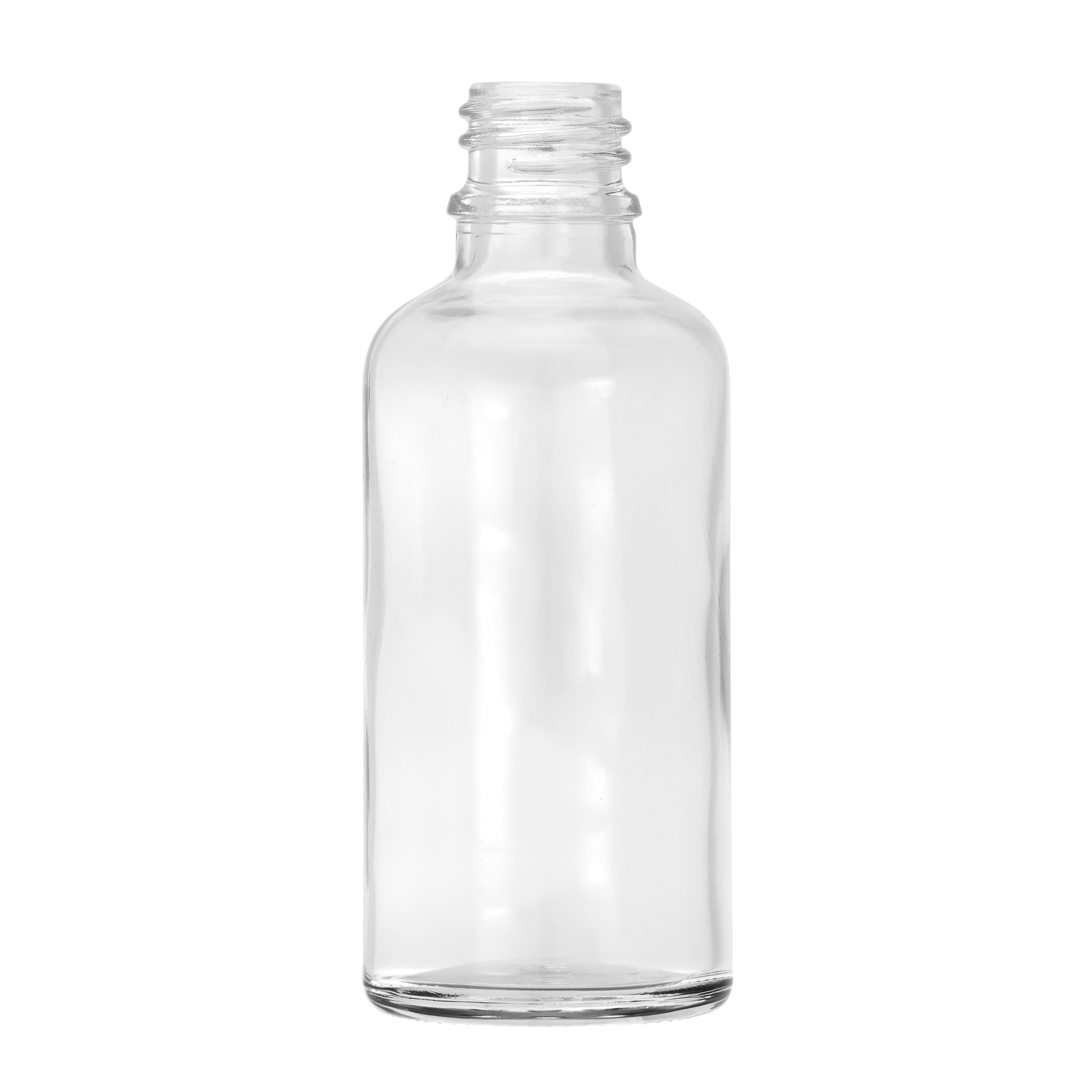 50ml Clear Glass Dropper Bottle with 18mm Neck