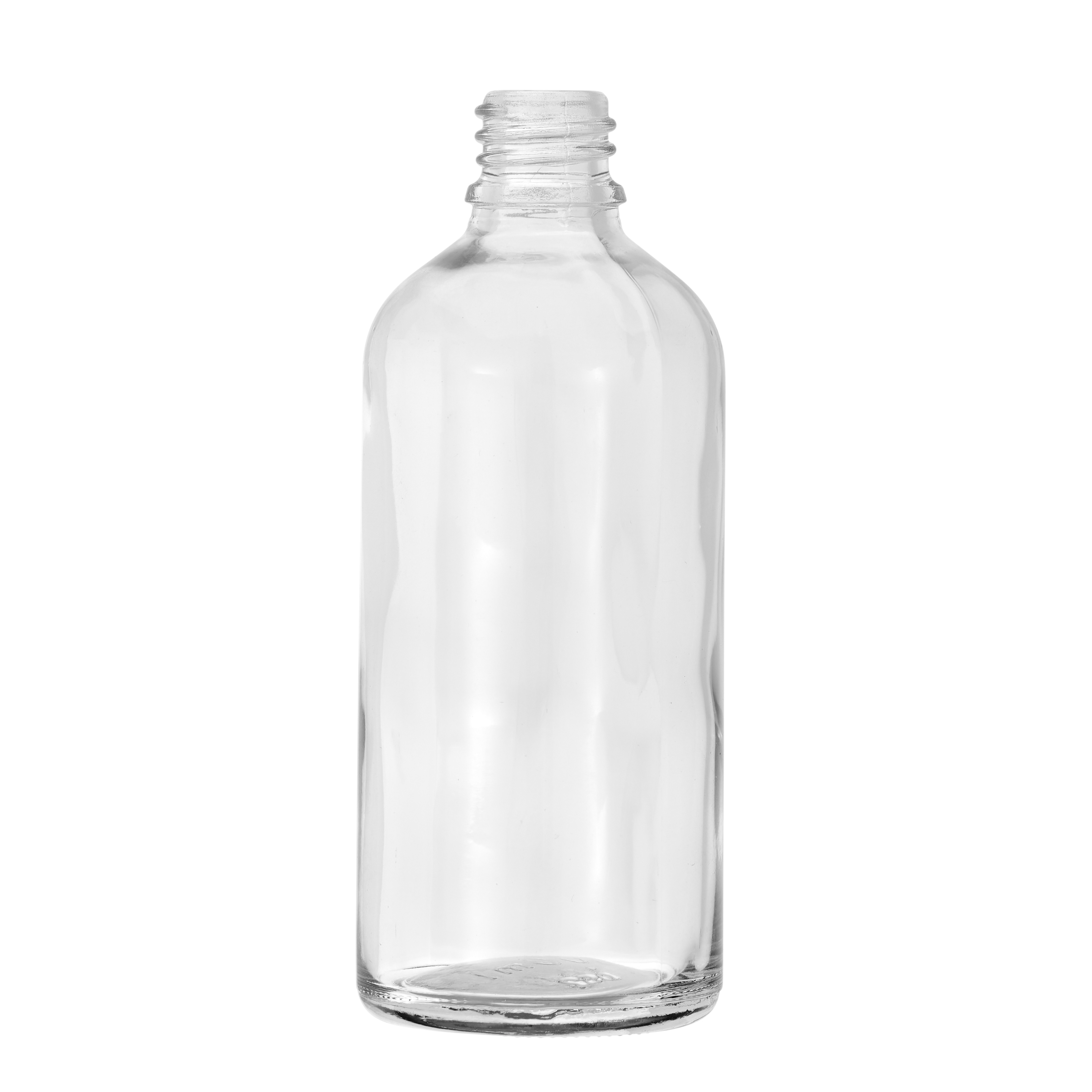 100ml Clear Glass Dropper Bottle with 18mm Neck
