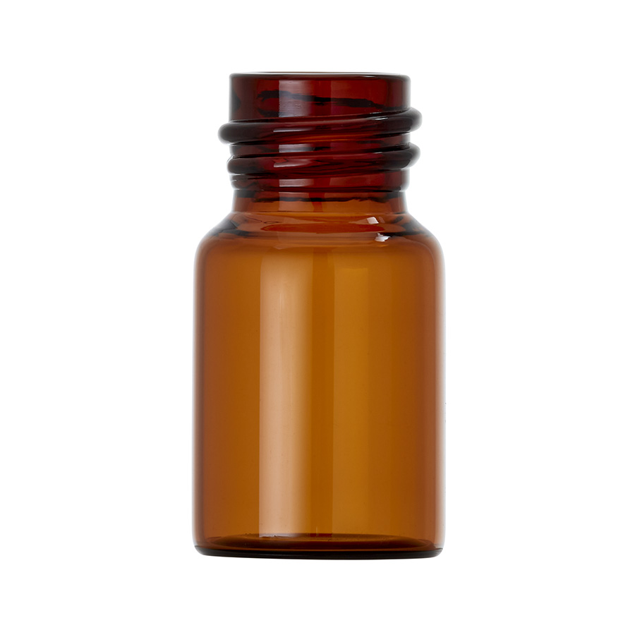 7ml  Amber Glass Type 1 Tubular Vial with 18mm Screw Neck