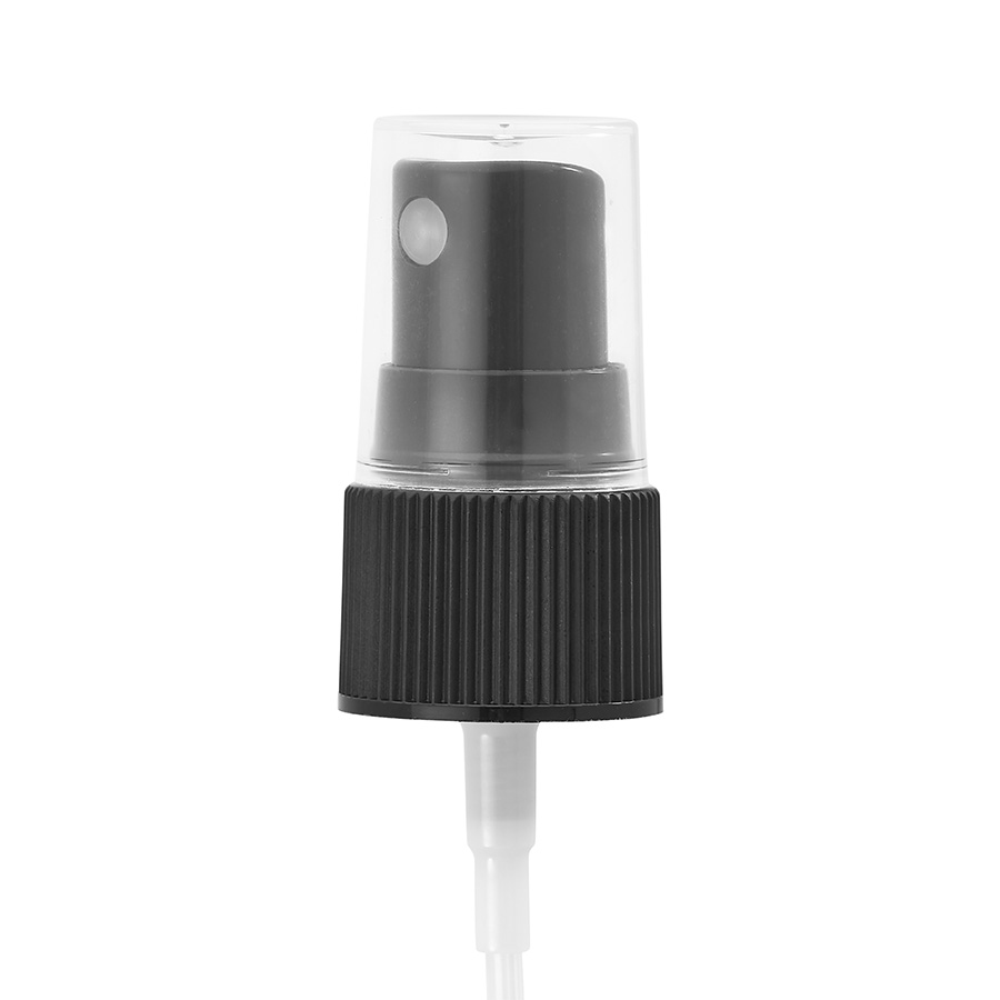 20mm/410 Black Ribbed Spray Pump 0.14ml Output