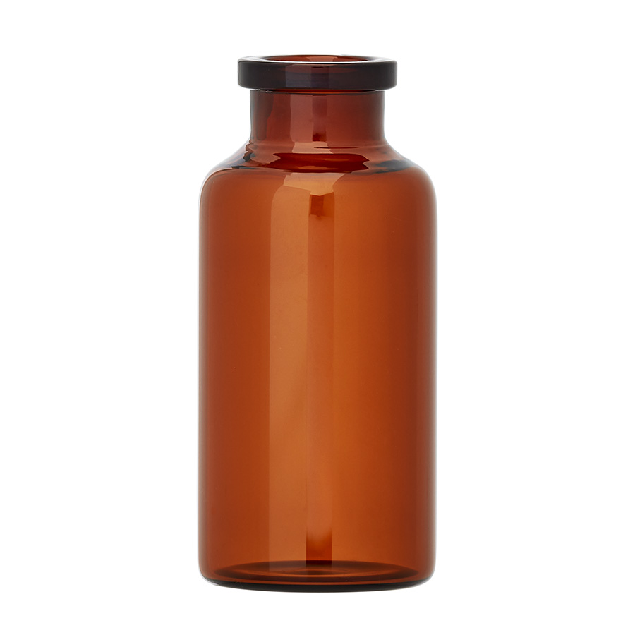 25R Amber Glass Type 1 Tubular Injection Vial