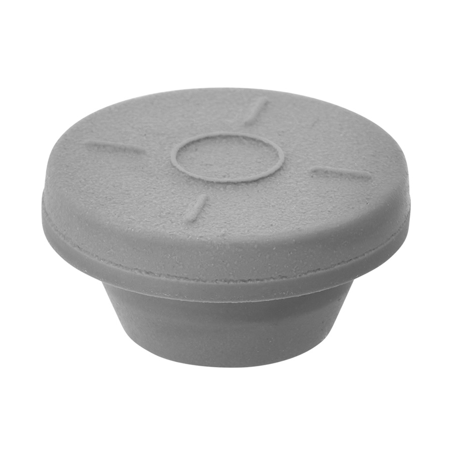 20mm Grey Chlorobutyl Stopper Rough Coat Ultraclean Finish