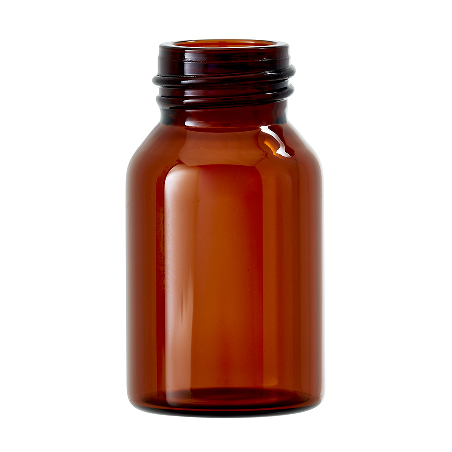 20ml Dark Amber Glass Type 1 Tubular Vial with 22mm Screw Neck