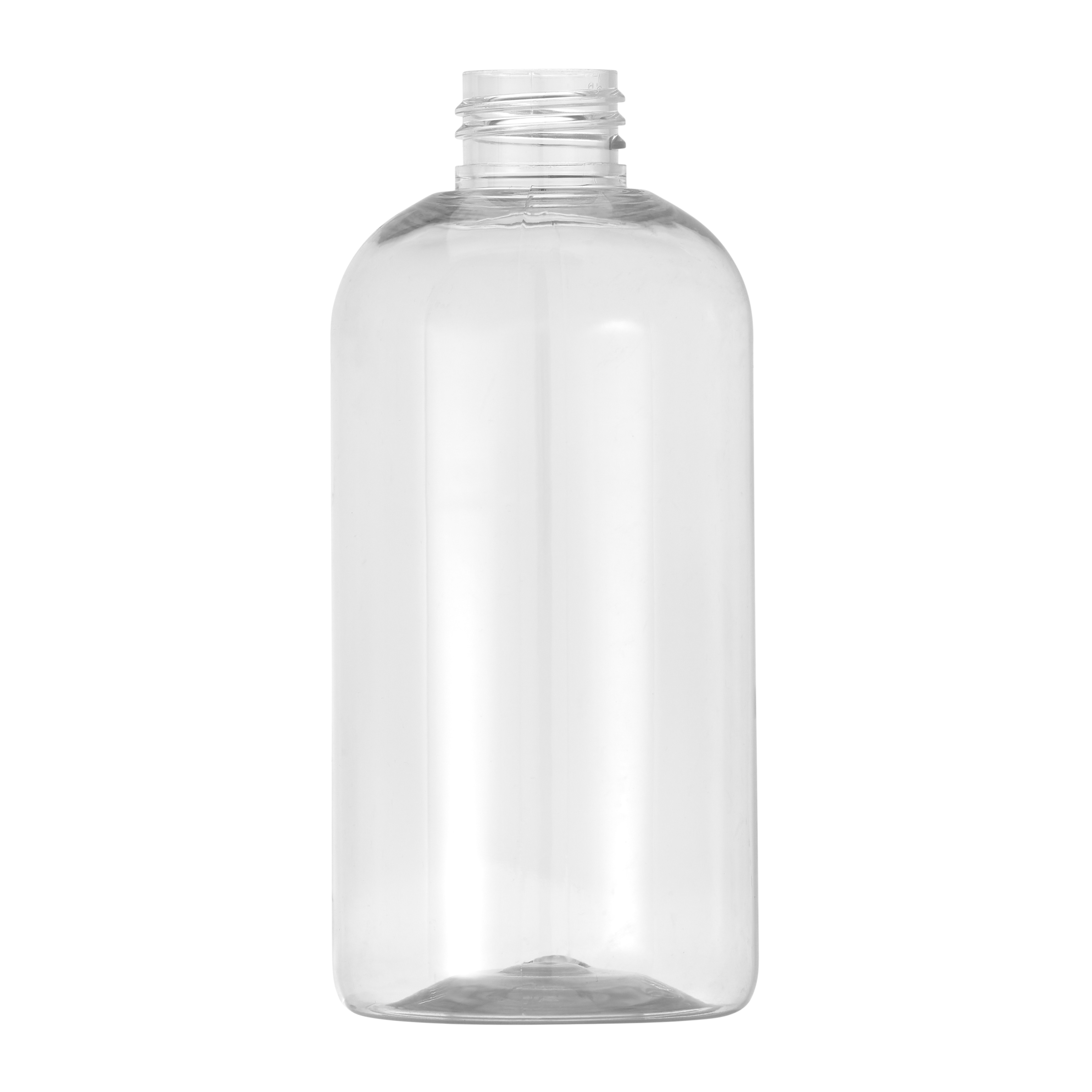 250ml Boston Round Bottle PET 24mm Neck