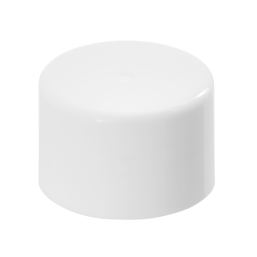 24mm/410 White Smooth PP Cap with EPE Liner