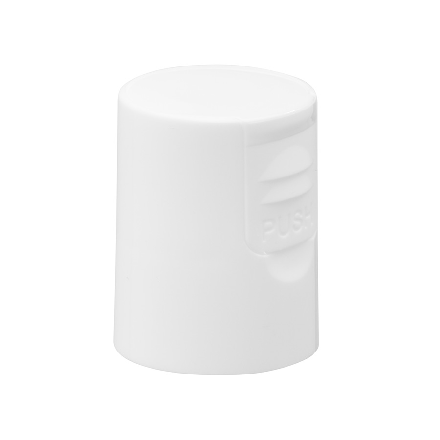 24mm/410 White Push Lock Cap With Boreseal