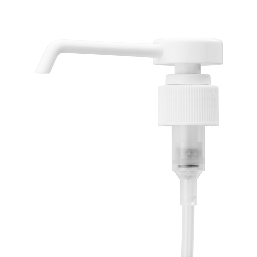 24mm/410 White Ribbed Lock Down Reach Lotion Pump, 2ml Output