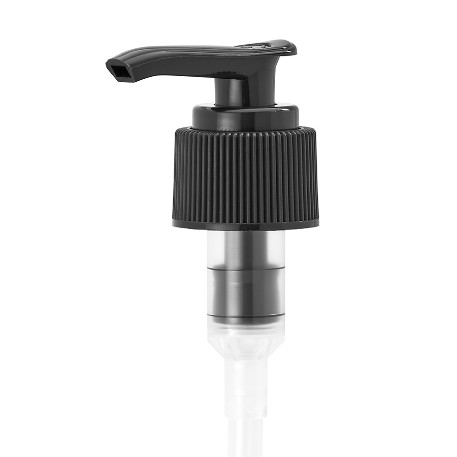 24mm/410 Black Ribbed Lock Down Lotion Pump, 2ml Output