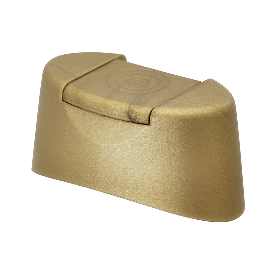 25mm Gold Snap On Cap for Entice Oval Bottle