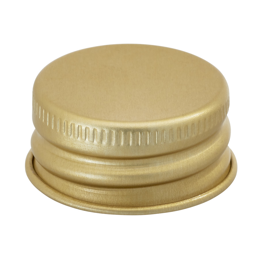 28mm/410 Gold Aluminium Cap with EPE Liner
