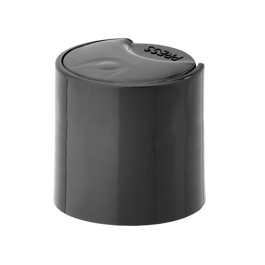 28mm/410 Black Smooth Disc Top Cap with Crab Claw Seal