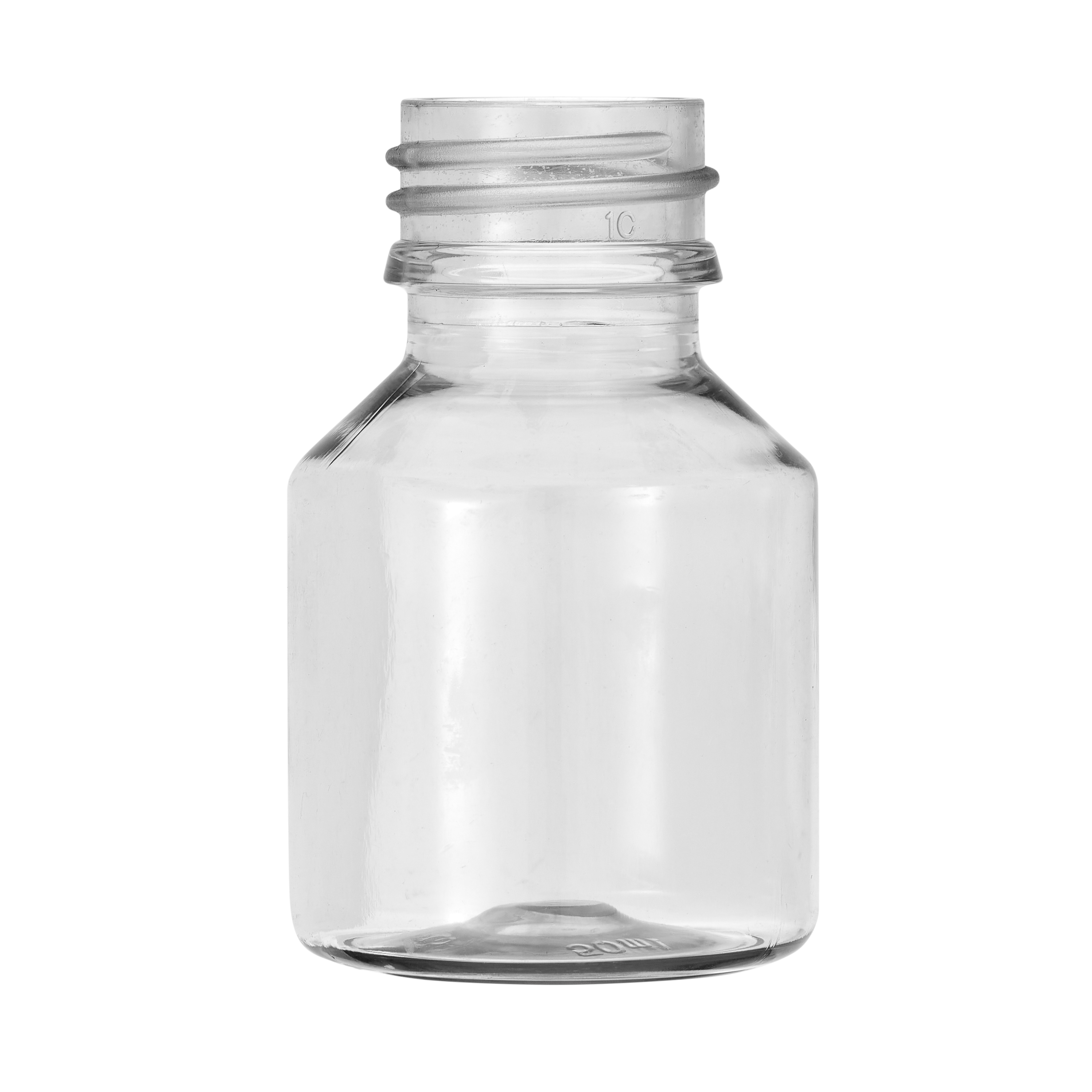 50ml Clear PET Single Shot Alpha Veral Bottle 28mm Neck