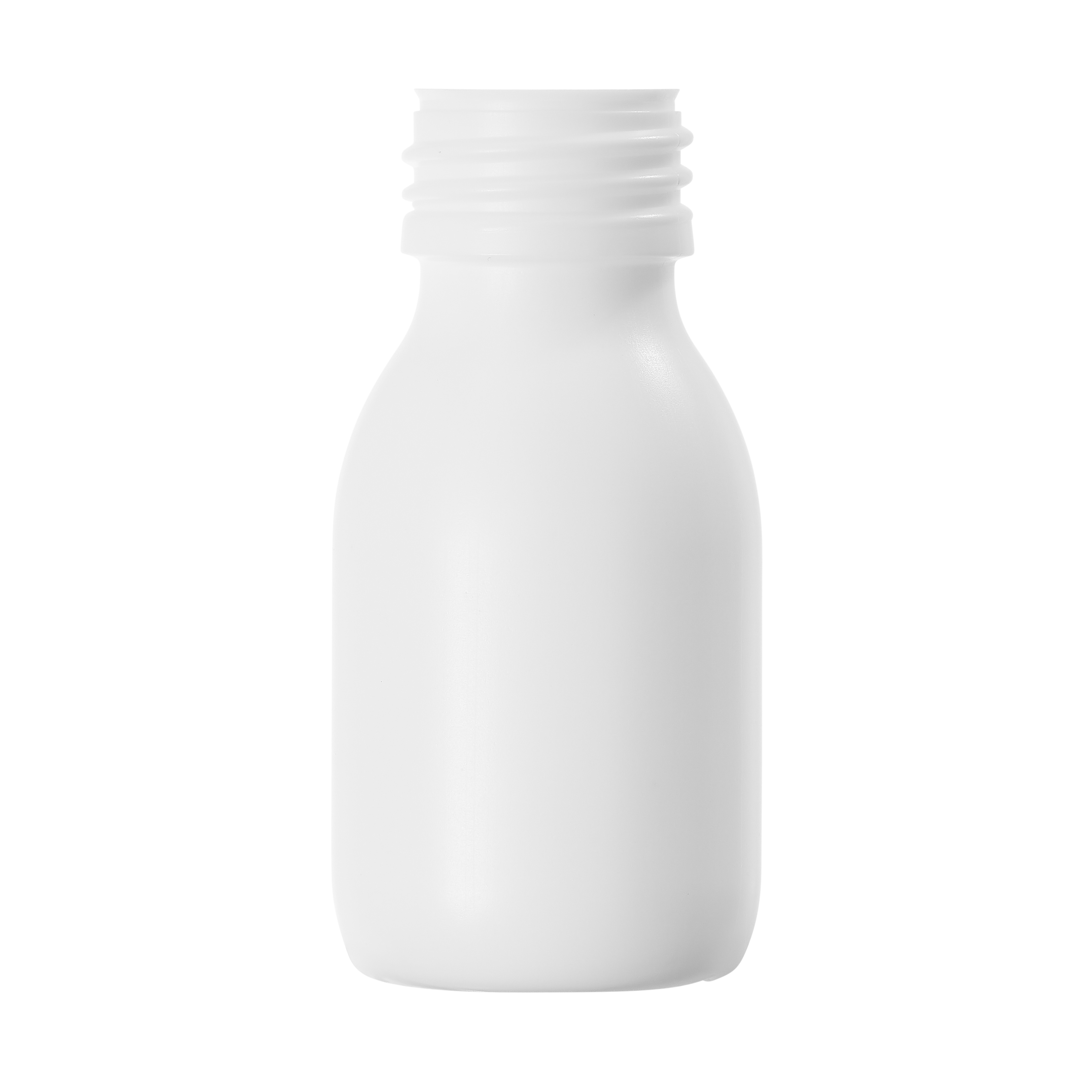 60ml White HDPE Alpha Bottle 28mm Neck