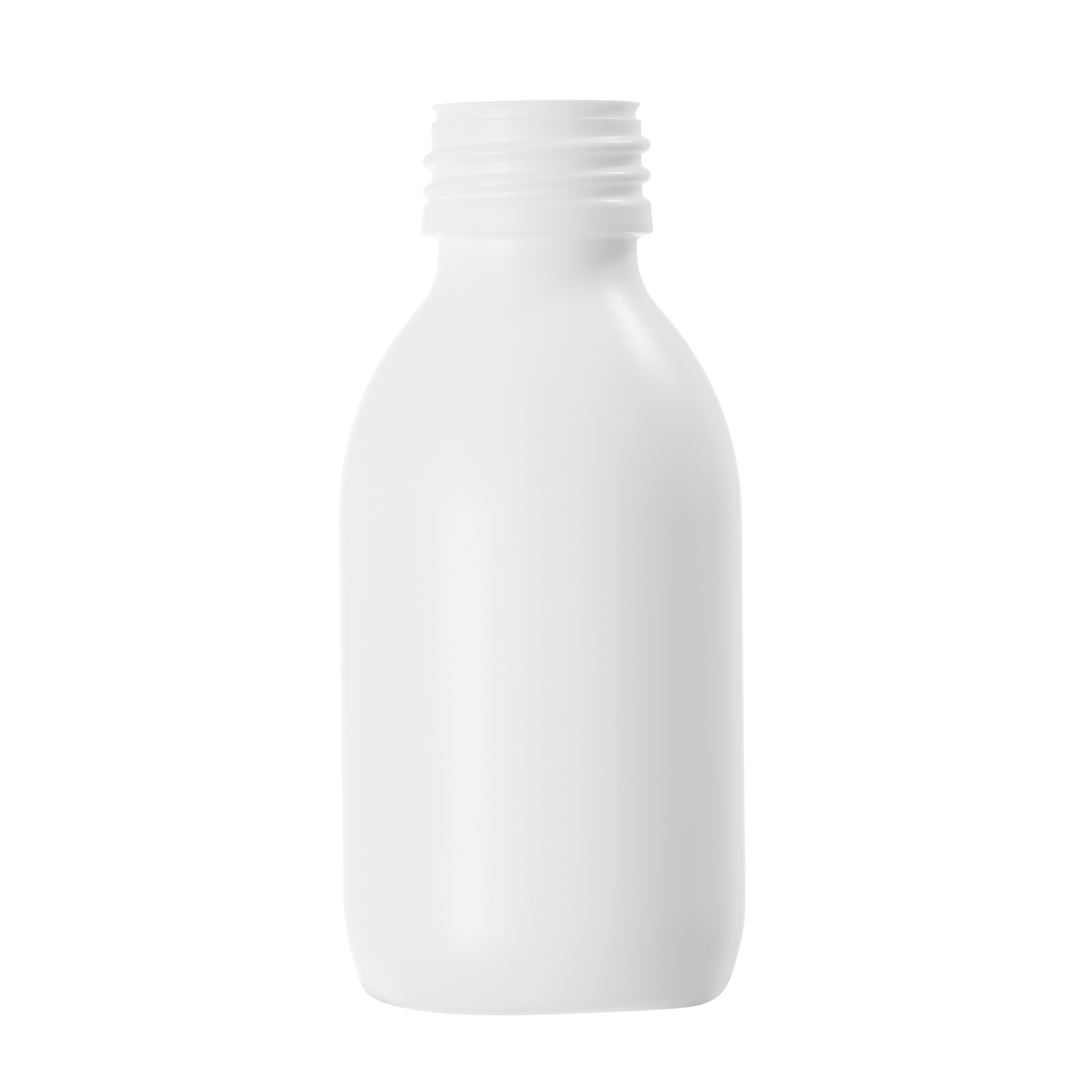125ml White HDPE Alpha Bottle 28mm Neck