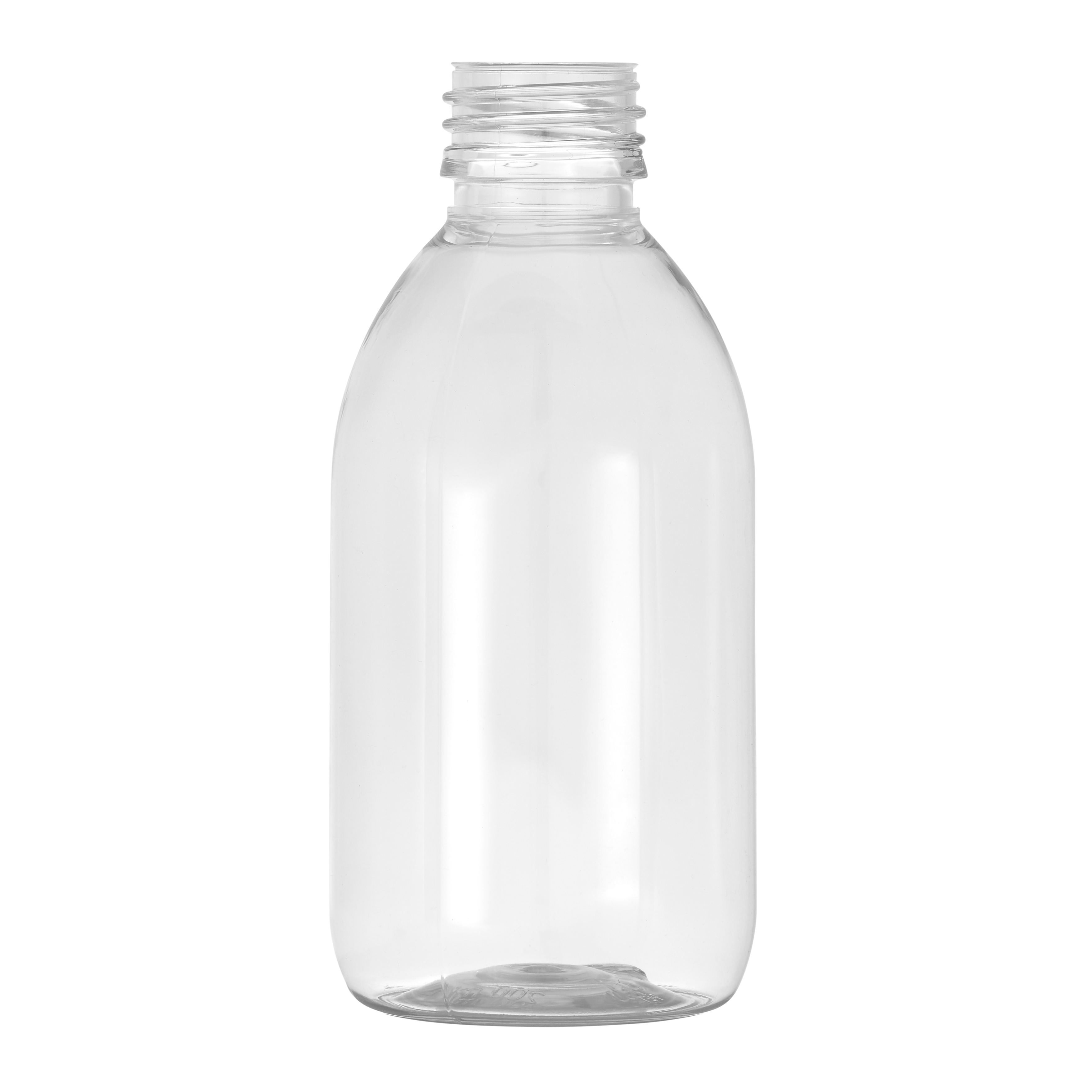 200ml Clear PET Alpha Bottle 28mm Neck