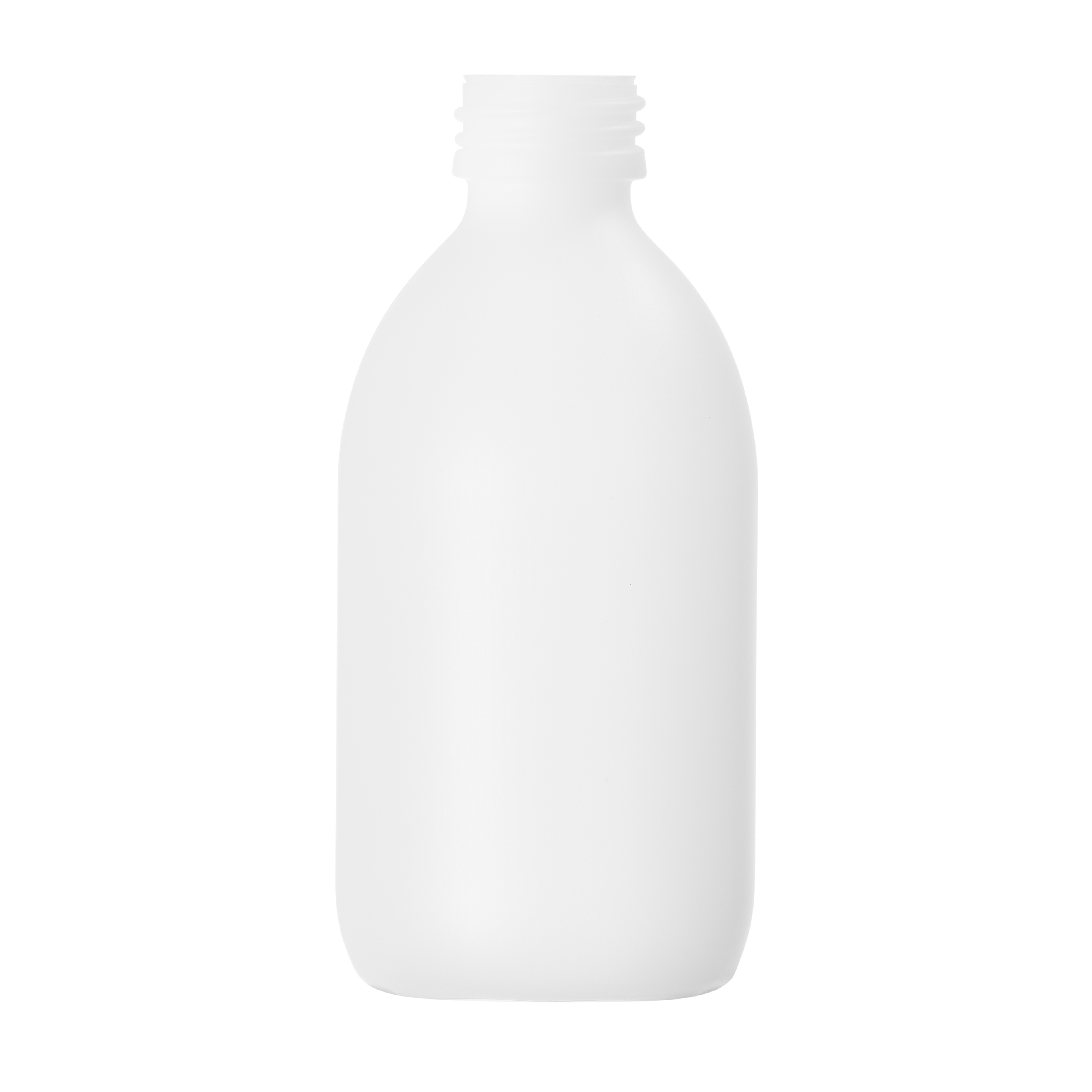 250ml Natural HDPE Alpha Bottle 28mm Neck