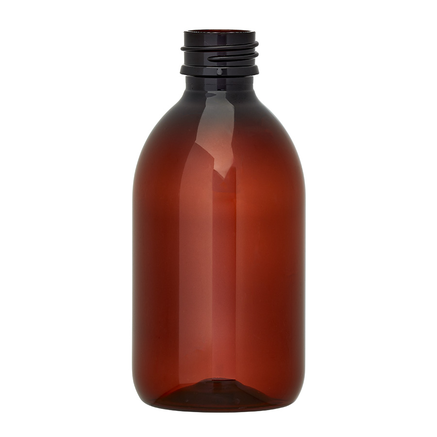 250ml Clear PET Alpha Bottle 28mm Neck