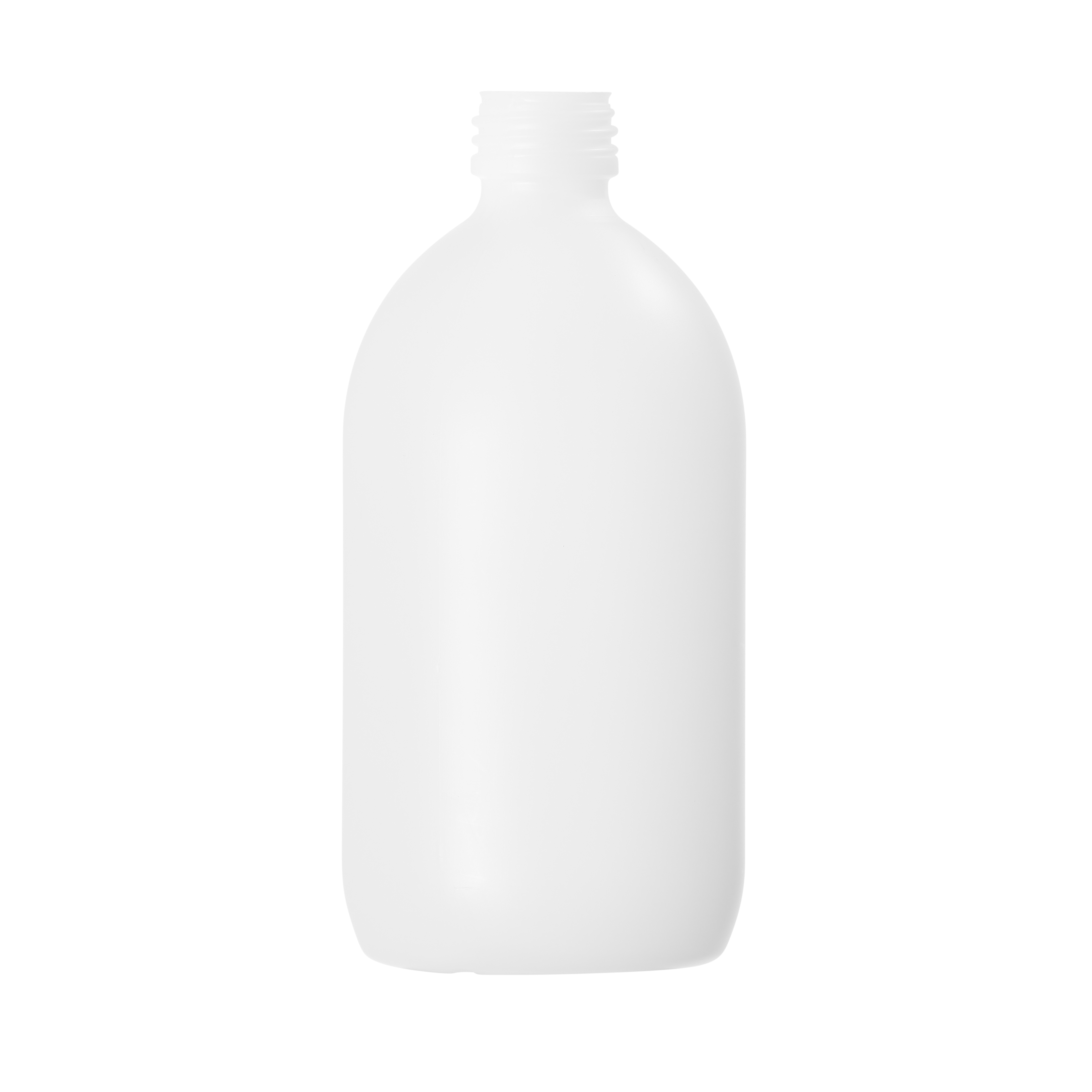 500ml Natural HDPE Alpha Bottle 28mm Neck