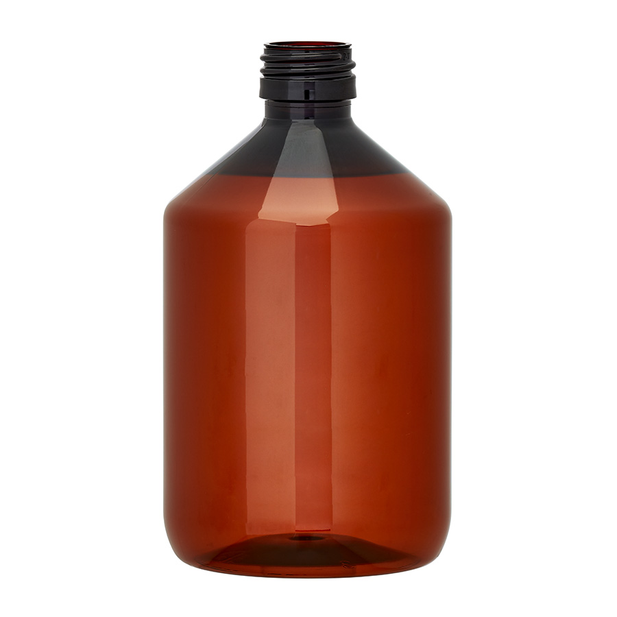 500ml Amber PET Alpha Veral Bottle28mm Neck