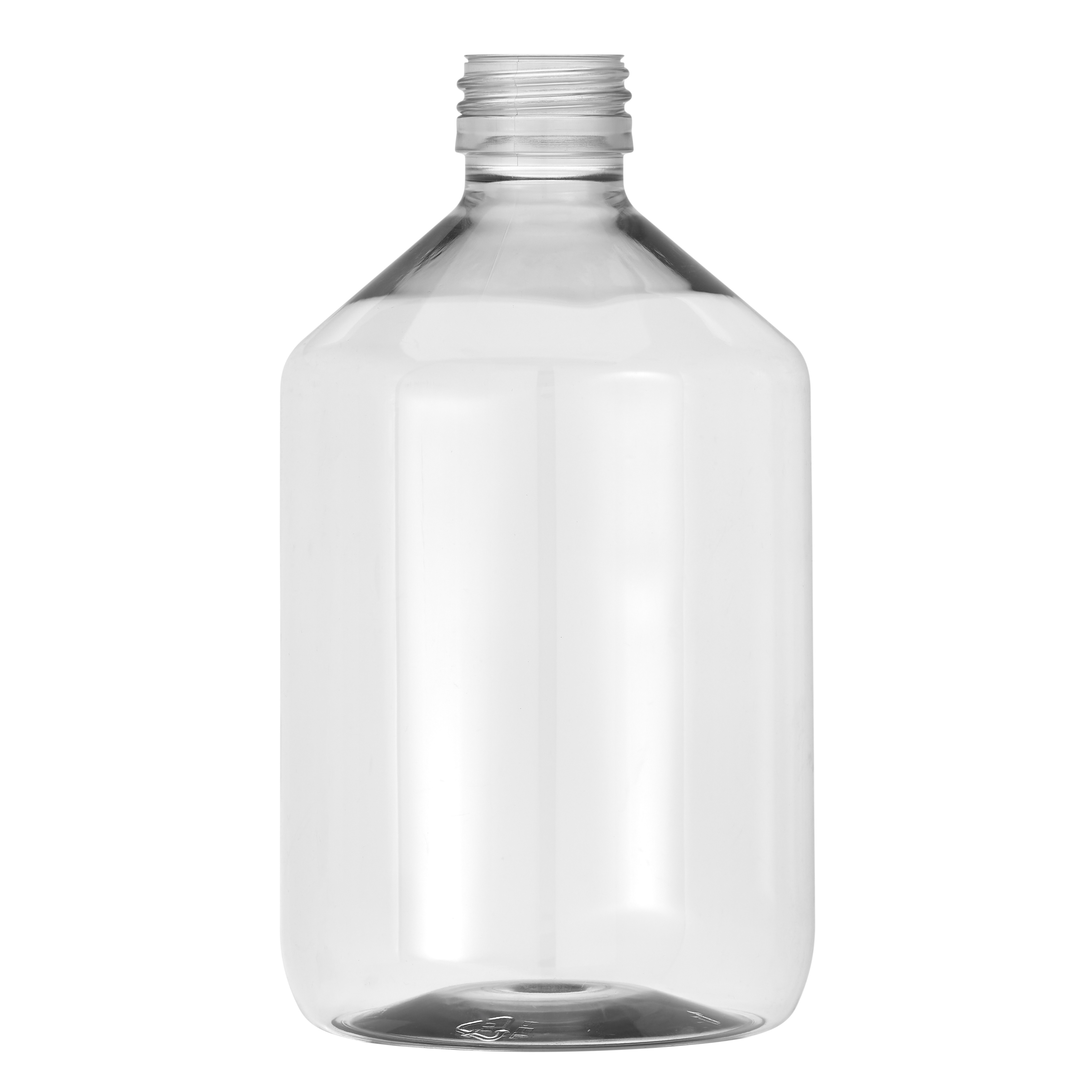 500ml Clear PET Alpha Veral Bottle 28mm Neck