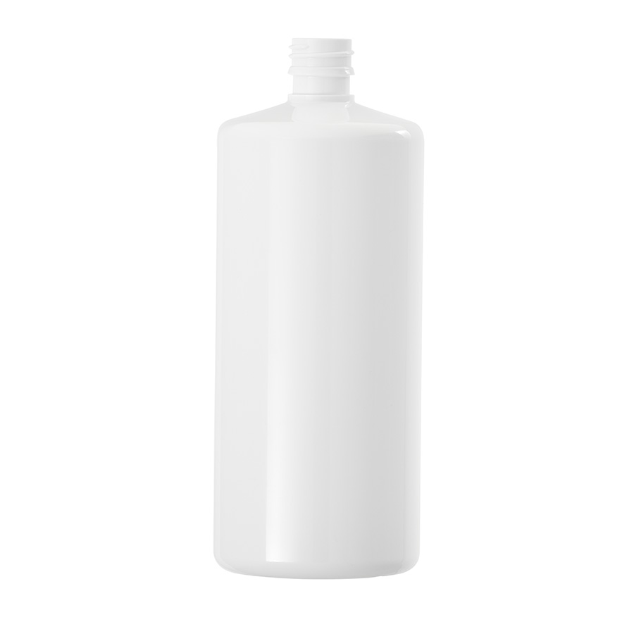 1000ml White PET Round Simplicity Bottle with 28mm ROPP Neck